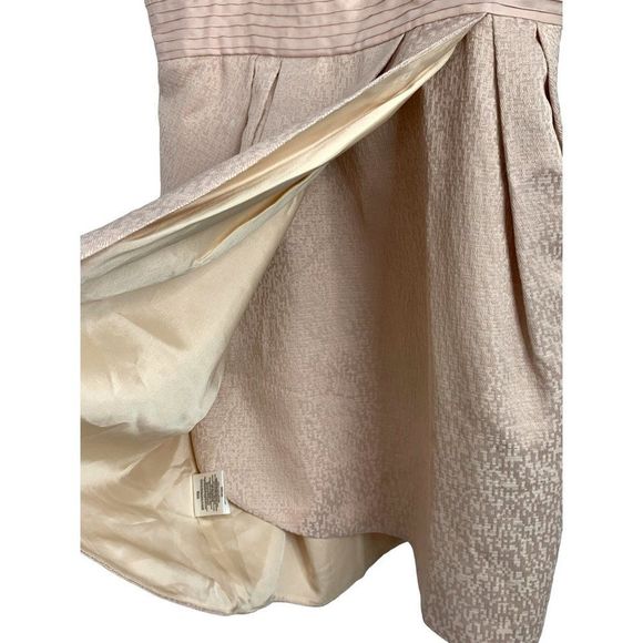 12 Maxandcleo Strapless Mini Dress Nude Bare Pink NWT Lined 6465 Wrap $158 - Picture 4 of 10